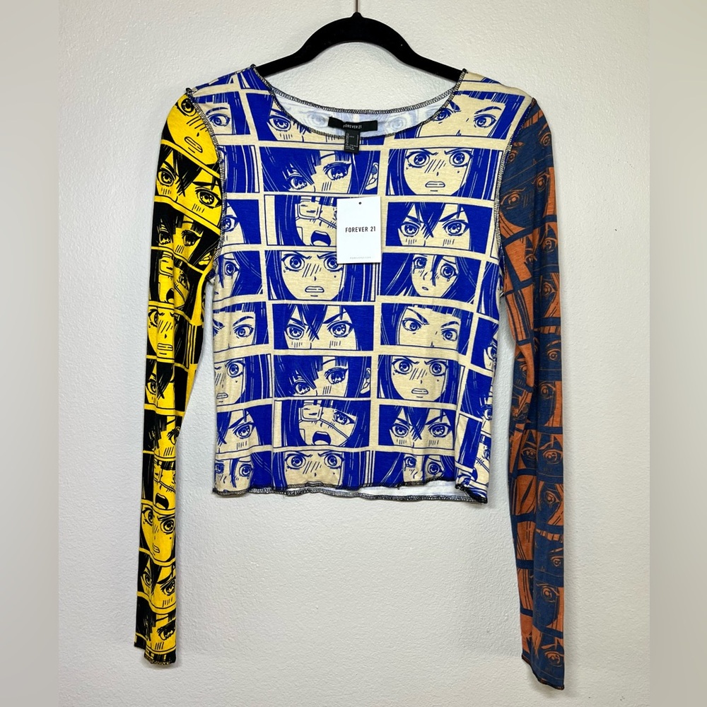 Cute FOREVER21 anime knit top